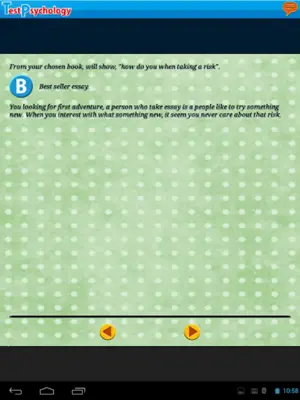 TEST PSYCHOLOGY android App screenshot 0