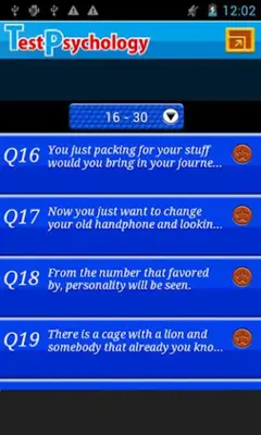 TEST PSYCHOLOGY android App screenshot 11