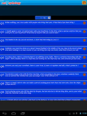 TEST PSYCHOLOGY android App screenshot 2