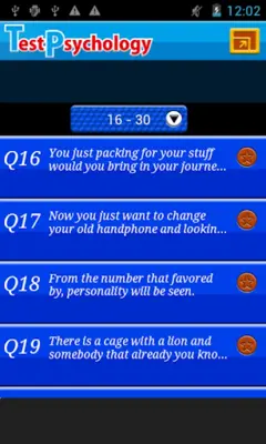 TEST PSYCHOLOGY android App screenshot 6